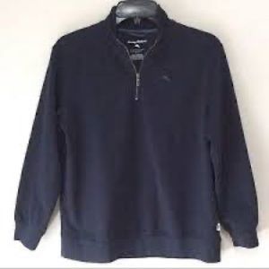 ⭐️ Tommy Bahama Half Zip Navy Blue Boy’s Pullover Sweater Size small 8